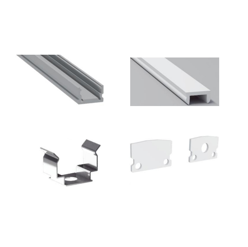Mini LED Aluminum U Channel For 8mm Slim LED Strip Lights Mini LED Aluminum U Channel For 8mm Slim LED Strip Lights
